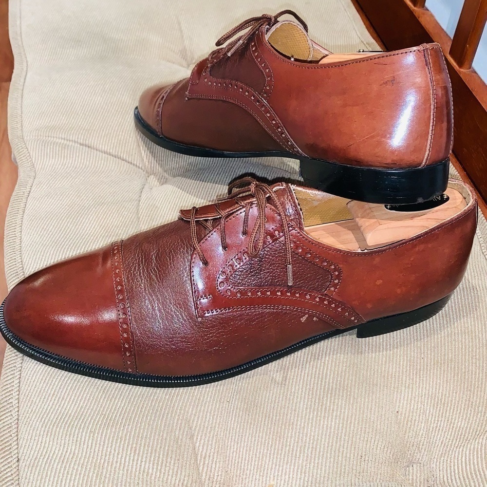 Giorgio Brutini Cap Toe Leather Oxfords. - Picture 2 of 15
